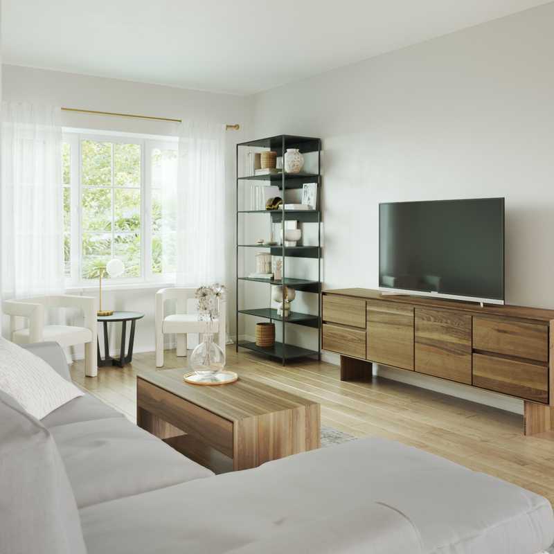 Modern Living Room Design by Havenly Interior Designer Lauren