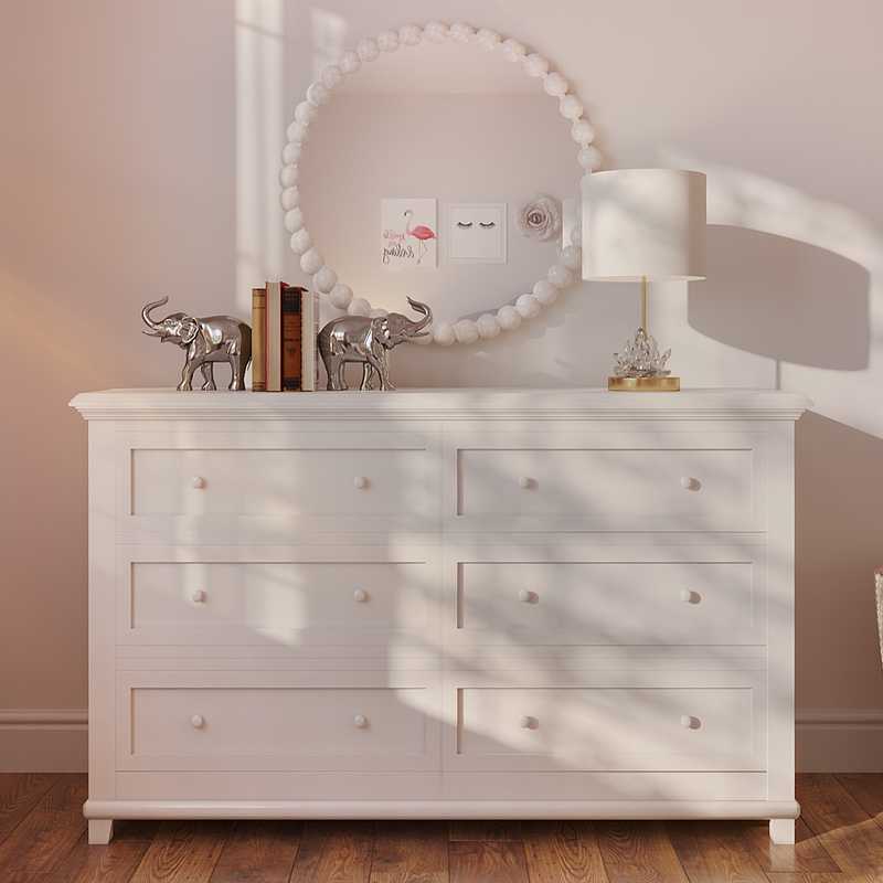 Modern, Glam, Classic Contemporary, Preppy Bedroom Design by Havenly Interior Designer Manasi