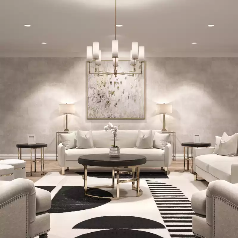 Contemporary, Transitional Living Room Design by Havenly Interior Designer Denise