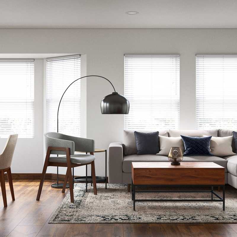 Midcentury Modern, Scandinavian Living Room Design by Havenly Interior Designer Belen