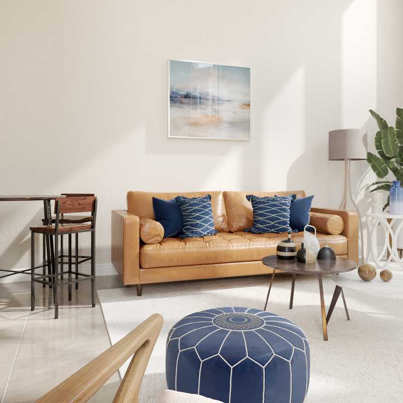 Midcentury Modern, Scandinavian Living Room Design by Havenly Interior Designer Francina