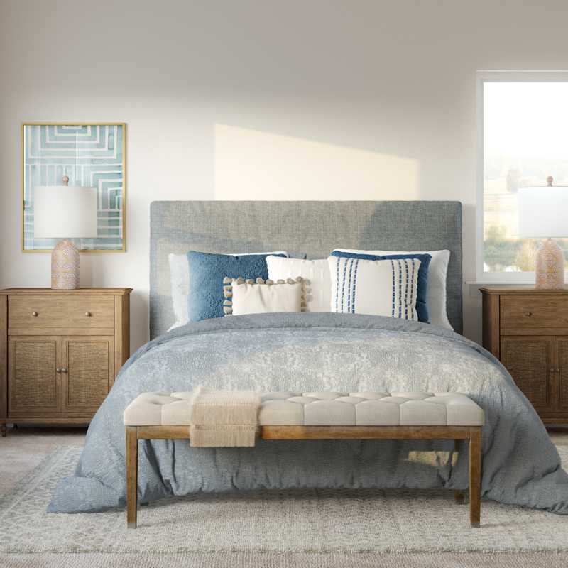 Contemporary, Midcentury Modern, Minimal Bedroom Design by Havenly Interior Designer Laurie