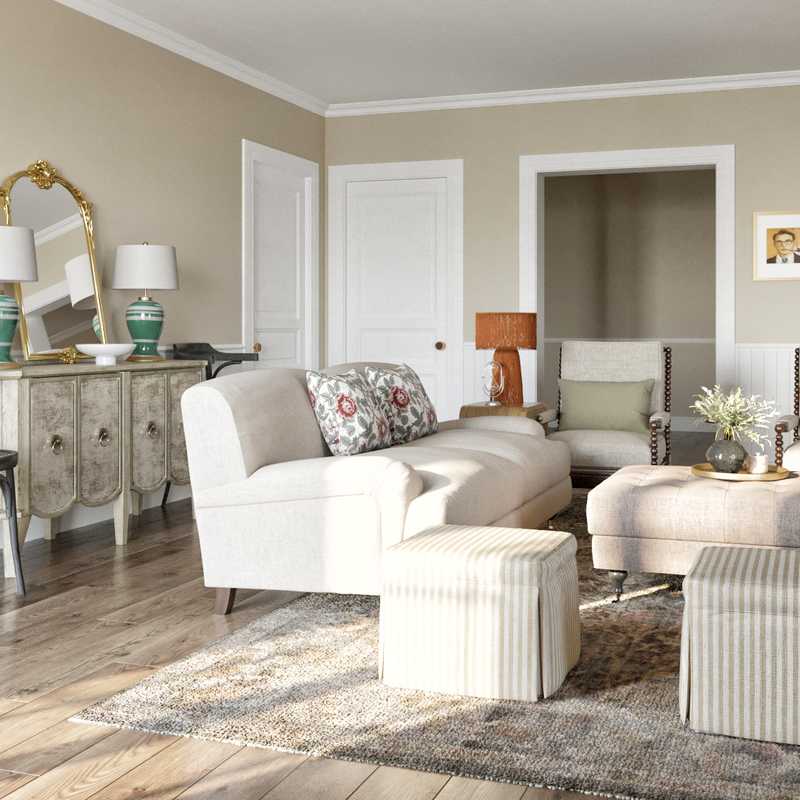 Eclectic, Traditional, Library, Vintage Living Room Design by Havenly Interior Designer Megan