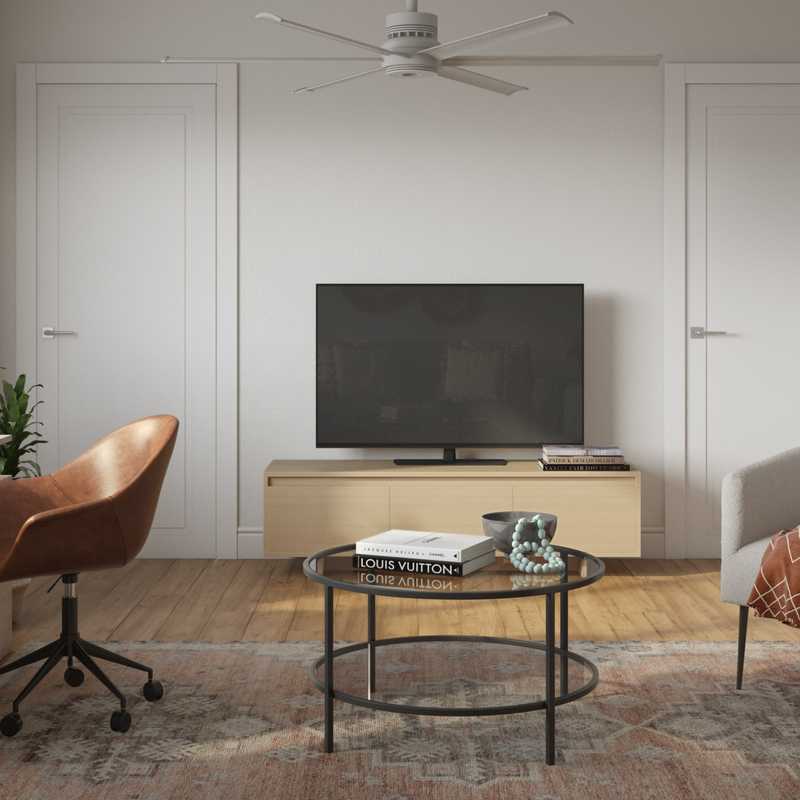 Modern, Classic, Bohemian, Vintage, Scandinavian Living Room Design by Havenly Interior Designer Melissa