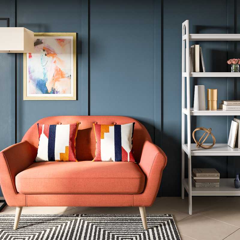 Modern, Eclectic Office Design by Havenly Interior Designer Amber