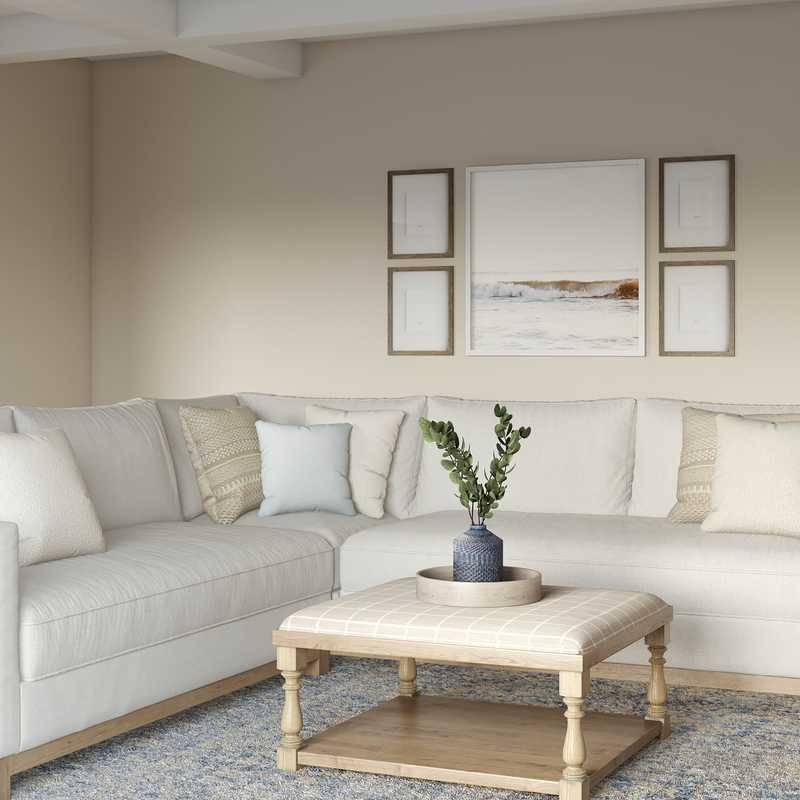 Transitional Living Room Design by Havenly Interior Designer Kayla