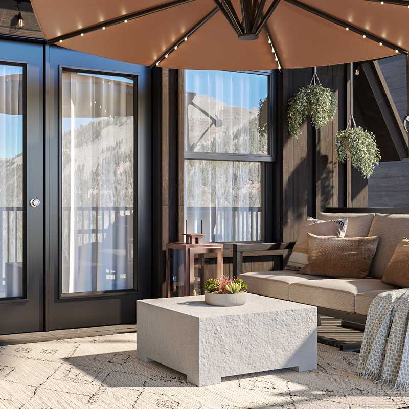 Bohemian Outdoor Space Design by Havenly Interior Designer Kylie