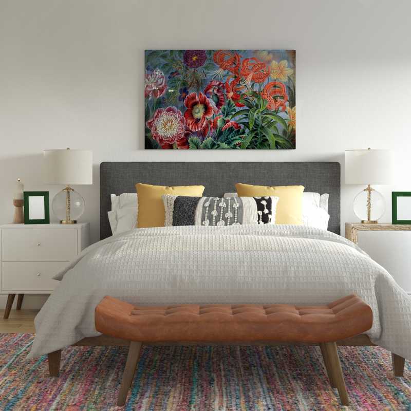 Modern, Rustic, Global Bedroom Design by Havenly Interior Designer Clara