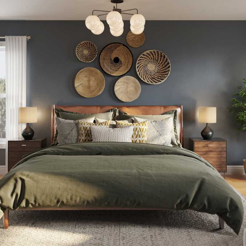 Modern, Bohemian, Transitional Bedroom Design by Havenly Interior Designer Carla
