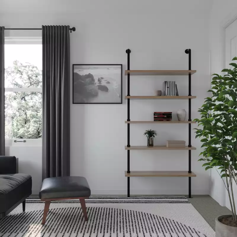Modern, Industrial Office Design by Havenly Interior Designer Lena