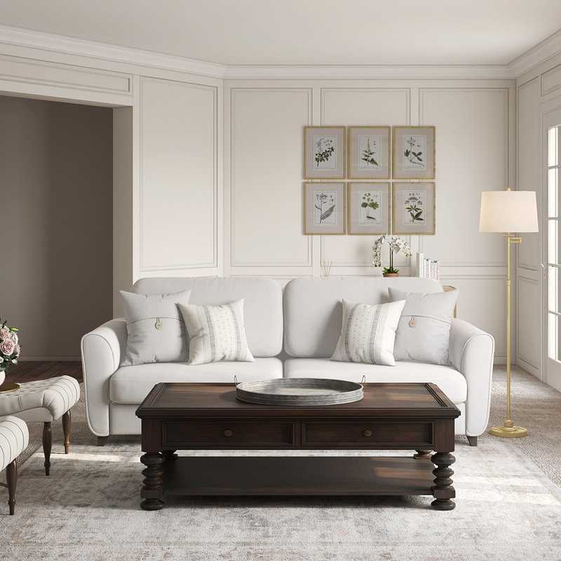 Classic Living Room Design by Havenly Interior Designer Jessica