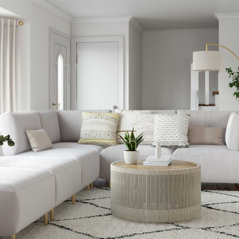 Midcentury Modern, Scandinavian Living Room Design by Havenly Interior Designer Jimena