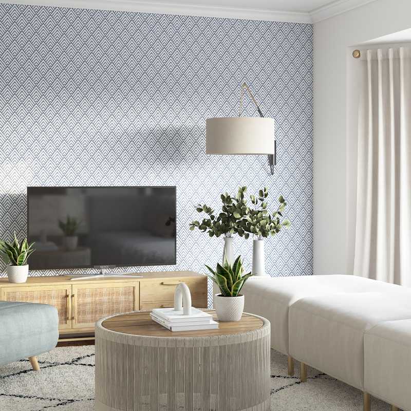 Midcentury Modern, Scandinavian Living Room Design by Havenly Interior Designer Jimena