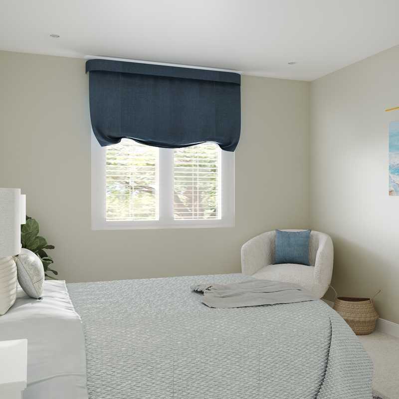 Bohemian, Coastal, Glam Bedroom Design by Havenly Interior Designer Allison