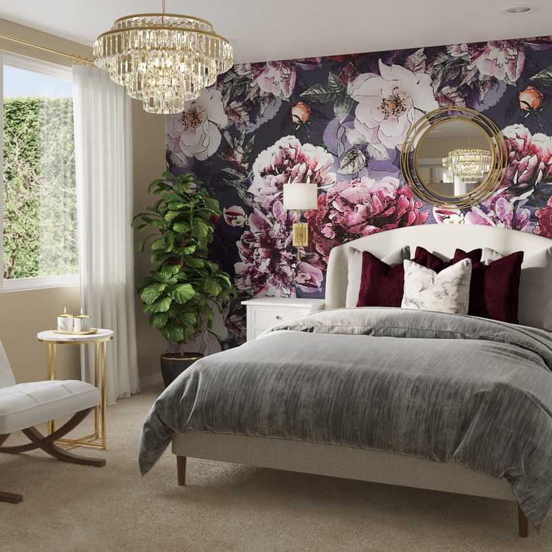 Eclectic, Bohemian, Glam Bedroom Design by Havenly Interior Designer Tara