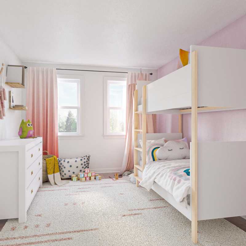 Bohemian, Midcentury Modern Bedroom Design by Havenly Interior Designer Jessica