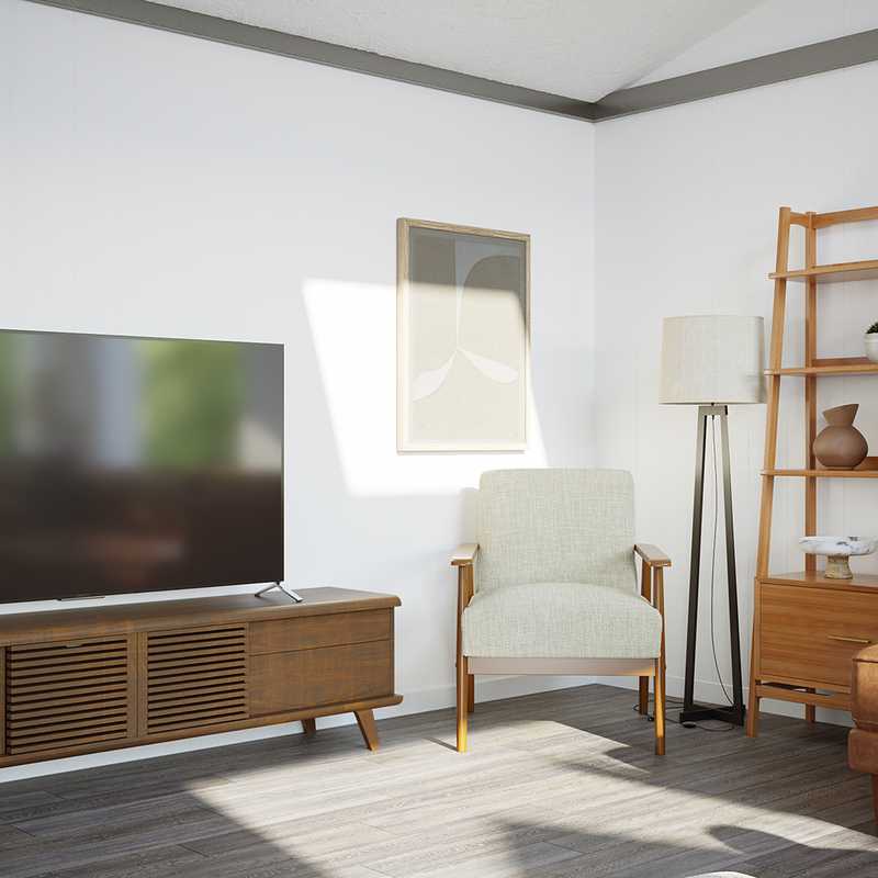 Modern, Midcentury Modern, Minimal Living Room Design by Havenly Interior Designer Stephanie