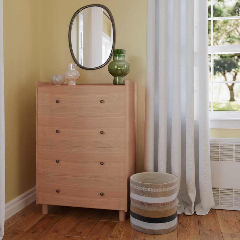 Bohemian, Midcentury Modern Bedroom Design by Havenly Interior Designer Jordi