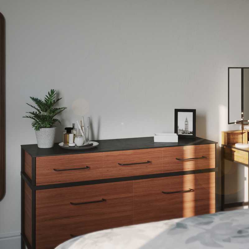 Eclectic, Glam Bedroom Design by Havenly Interior Designer Omire