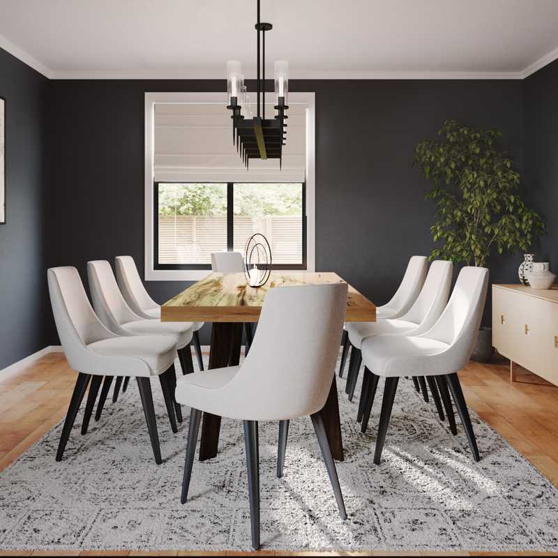 Traditional, Transitional Dining Room Design by Havenly Interior Designer Victoria