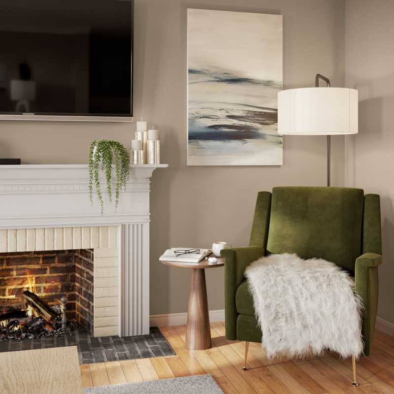 Modern, Transitional, Southwest Inspired, Midcentury Modern, Classic Contemporary, Scandinavian Living Room Design by Havenly Interior Designer Manasi