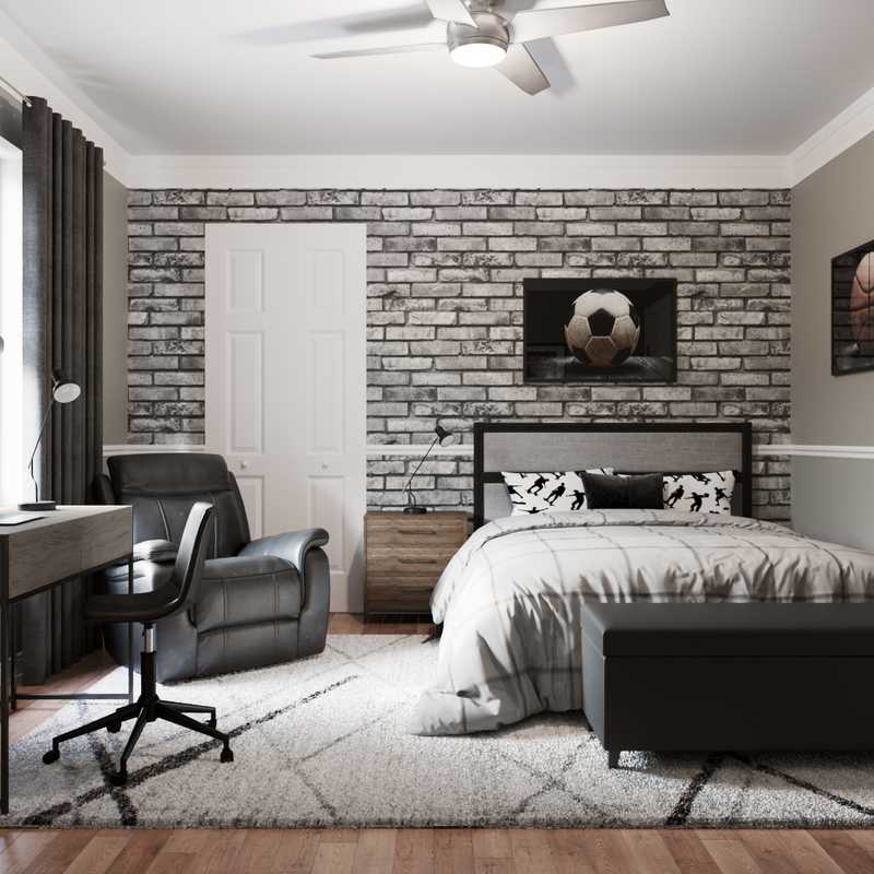 Contemporary, Modern, Rustic Bedroom Design by Havenly Interior Designer Jonica