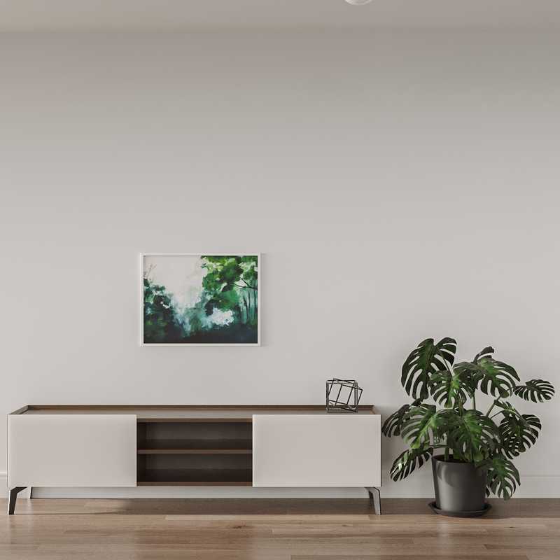 Midcentury Modern, Minimal Living Room Design by Havenly Interior Designer Juliana
