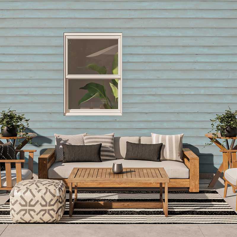 Bohemian, Traditional, Farmhouse, Transitional Outdoor Space Design by Havenly Interior Designer Taylor