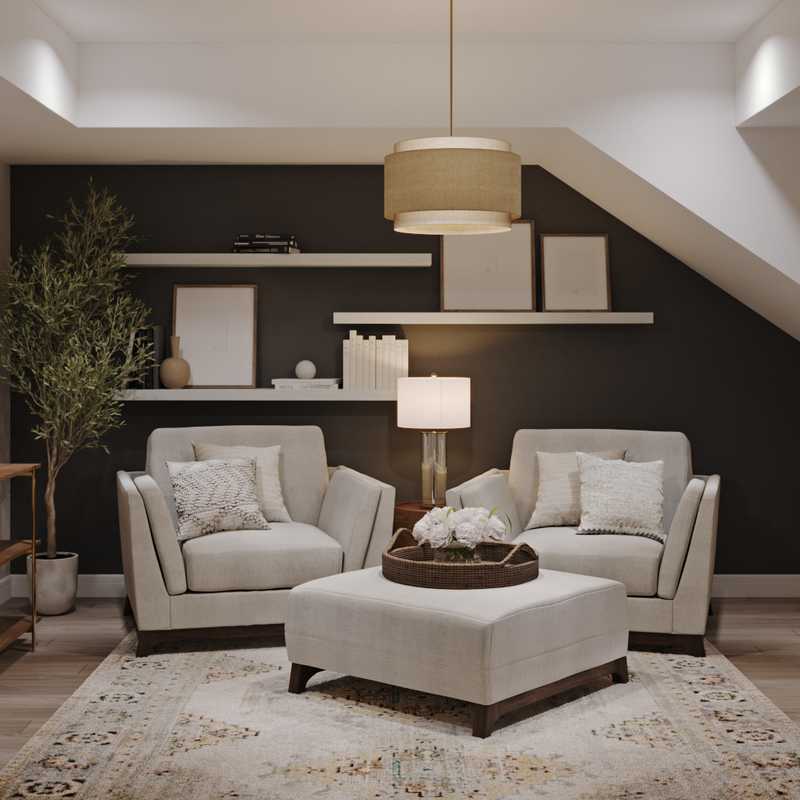 Classic, Bohemian, Transitional Reading Room Design by Havenly Interior Designer Taylor