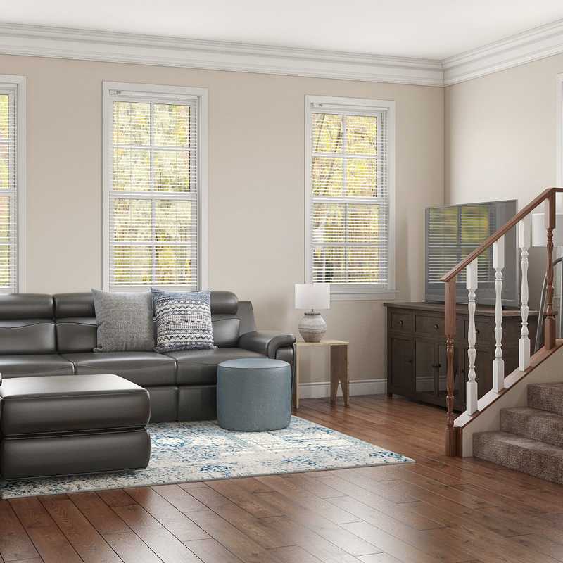 Contemporary, Modern, Coastal, Minimal Living Room Design by Havenly Interior Designer Hayley