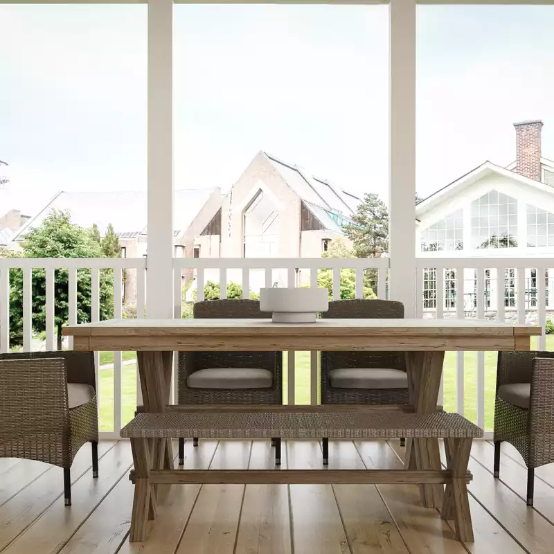 Bohemian, Farmhouse, Classic Contemporary Outdoor Space Design by Havenly Interior Designer Tania
