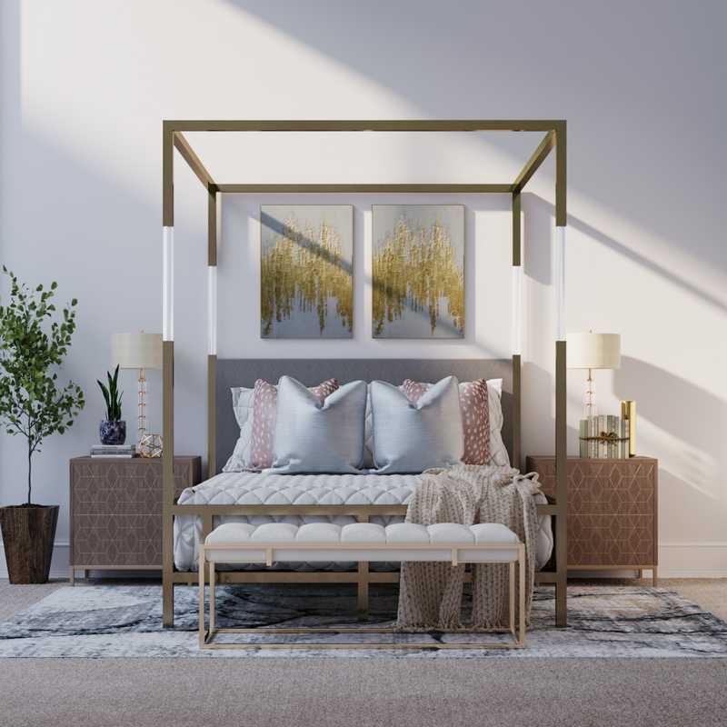 Modern, Glam Bedroom Design by Havenly Interior Designer Chante