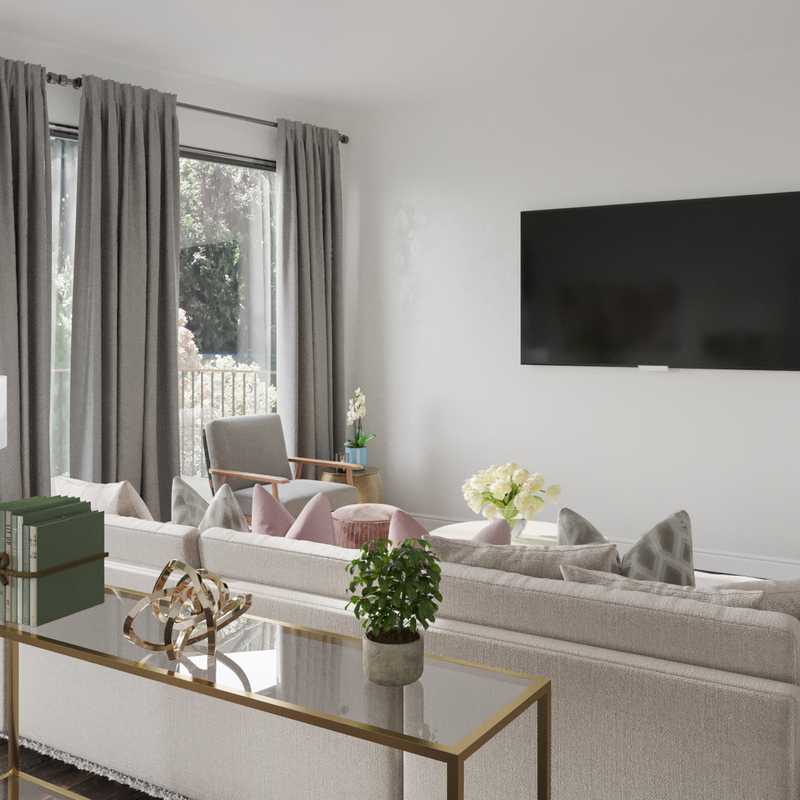 Modern, Glam Living Room Design by Havenly Interior Designer Chante