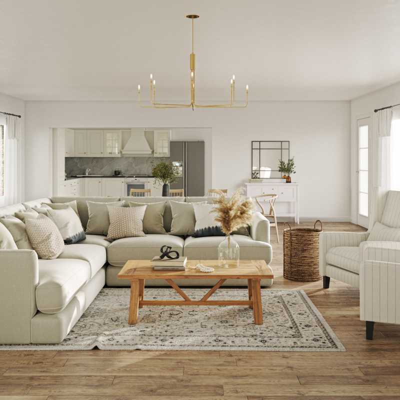 Modern, Traditional, Farmhouse Living Room Design by Havenly Interior Designer Catalina