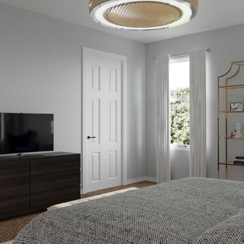 Modern, Coastal, Glam, Farmhouse Bedroom Design by Havenly Interior Designer Michelle