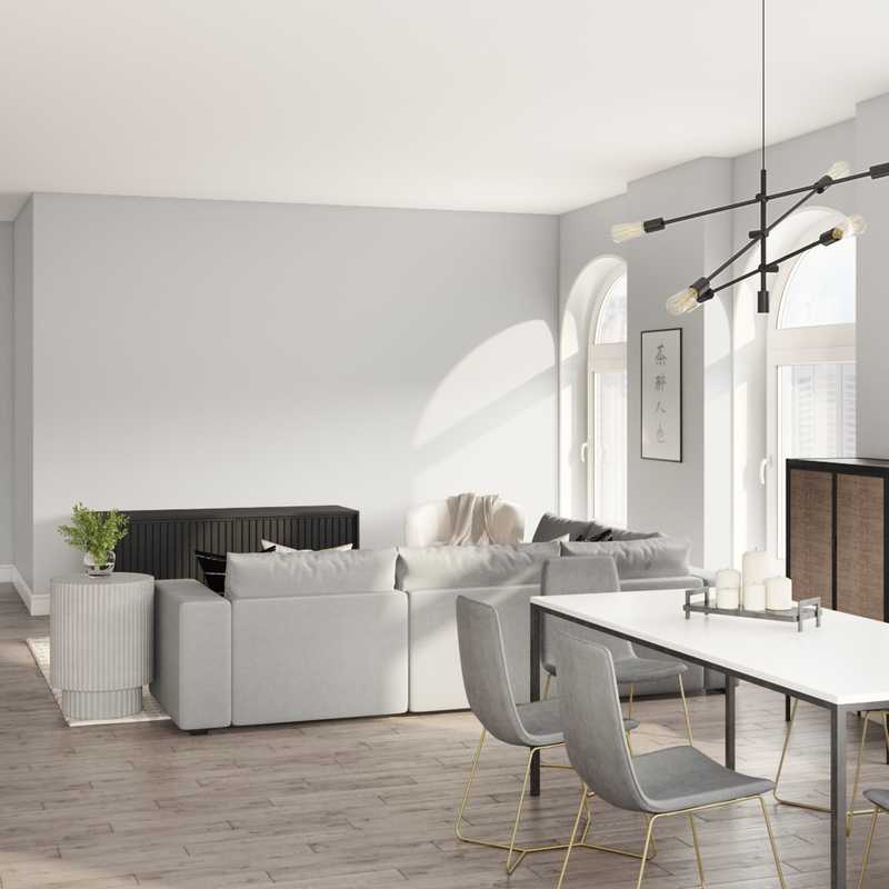 Modern, Bohemian, Glam, Minimal, Scandinavian Living Room Design by Havenly Interior Designer Alycia