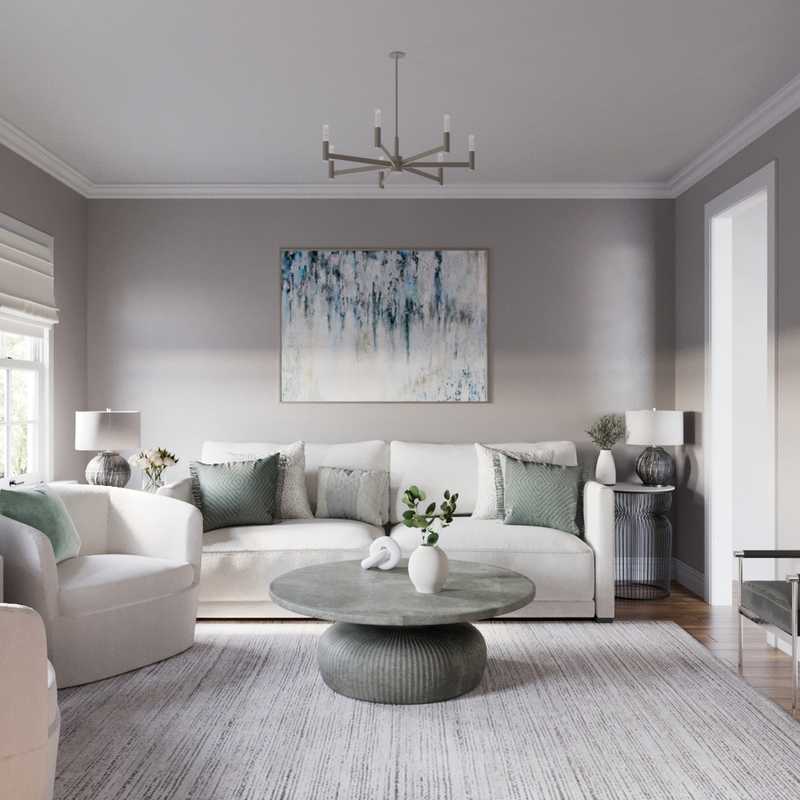 Modern, Classic, Coastal Living Room Design by Havenly Interior Designer Mariana