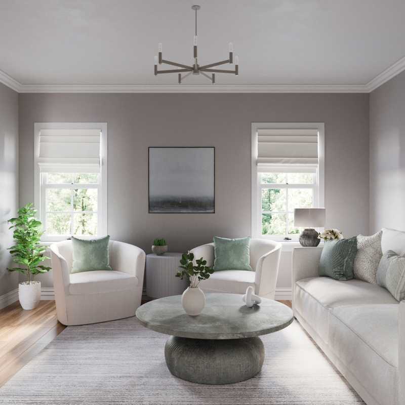 Modern, Classic, Coastal Living Room Design by Havenly Interior Designer Mariana