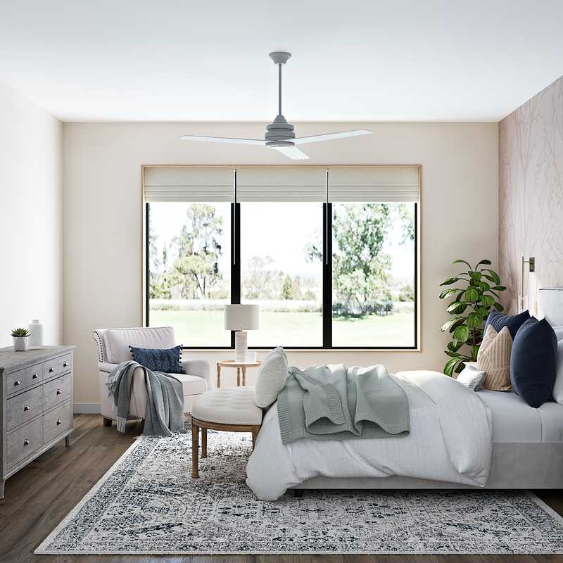 Farmhouse, Rustic Bedroom Design by Havenly Interior Designer Jessica