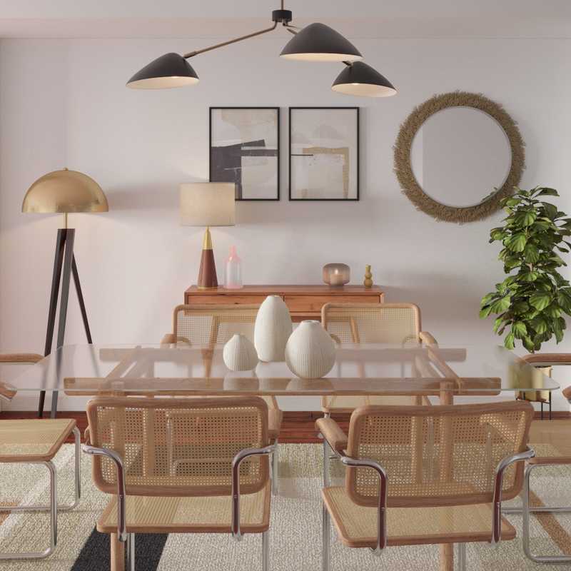 Modern, Midcentury Modern Dining Room Design by Havenly Interior Designer Karla