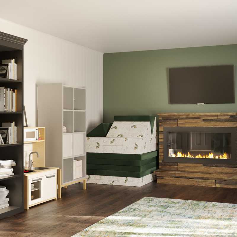 Eclectic, Bohemian Playroom Design by Havenly Interior Designer Lorine