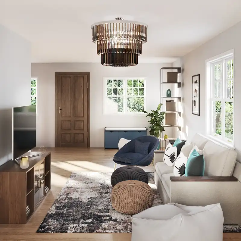 Classic, Traditional, Transitional Living Room Design by Havenly Interior Designer Jamie