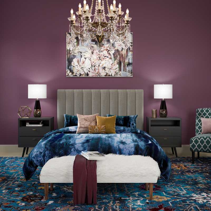 Classic, Glam, Transitional, Classic Contemporary Bedroom Design by Havenly Interior Designer Hanna