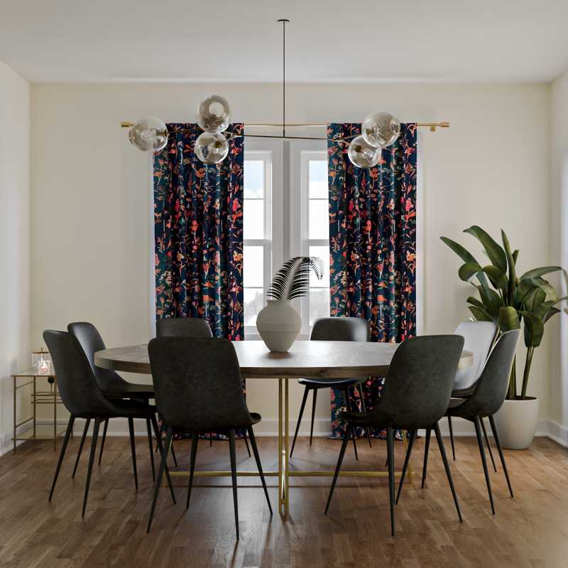 Eclectic Dining Room Design by Havenly Interior Designer Veronica