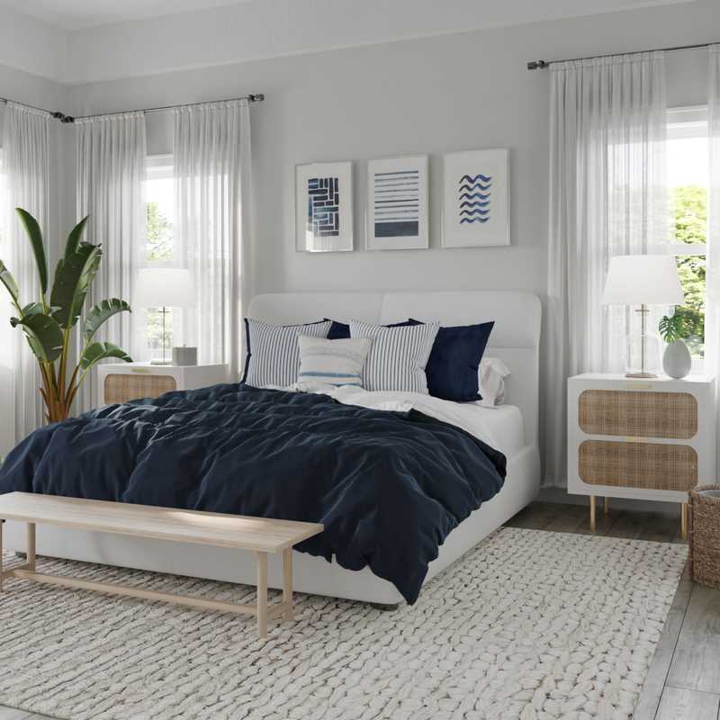 Modern, Coastal Bedroom Design by Havenly Interior Designer Ambar