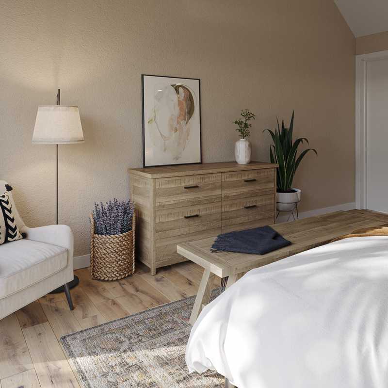 Bohemian, Scandinavian Bedroom Design by Havenly Interior Designer Cristina