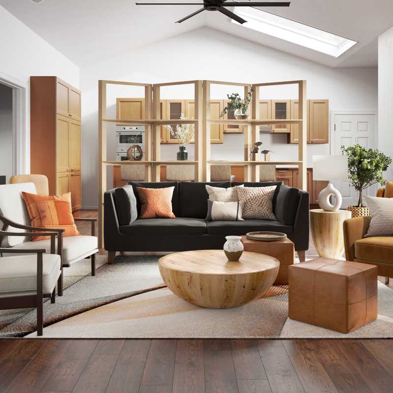Modern, Industrial, Transitional Living Room Design by Havenly Interior Designer Gabriela