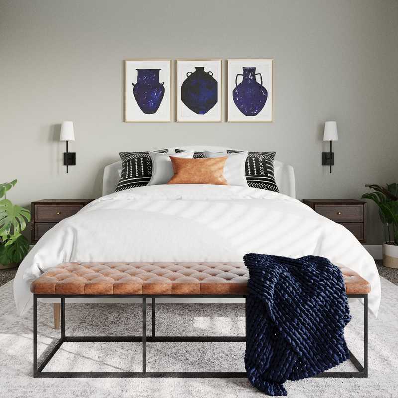 Industrial, Farmhouse, Minimal Bedroom Design by Havenly Interior Designer Mariel