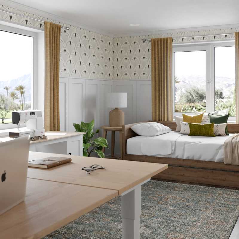 Bohemian, Midcentury Modern, Minimal, Scandinavian Bedroom Design by Havenly Interior Designer Hayley