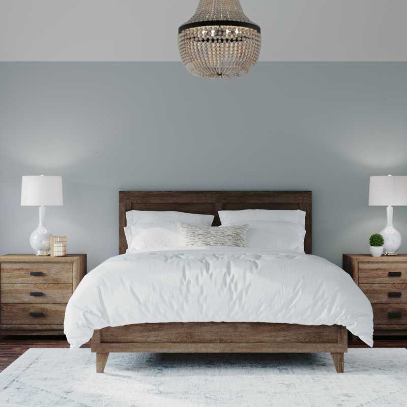 Modern, Coastal, Glam Bedroom Design by Havenly Interior Designer Laura